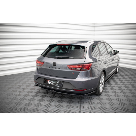 Maxton Design boční difuzory pod zadní nárazník ver.1 pro Seat Leon FR Mk3, černý lesklý plast ABS