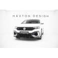Maxton Design spoiler pod přední nárazník pro Volkswagen T-roc R Mk1, černý lesklý plast ABS