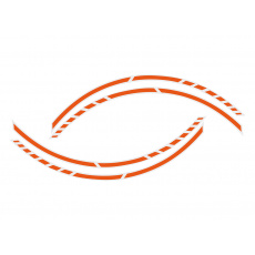 Samolepící linka na obvod kola Foliatec RACING, barva: oranžová Samolepící linka na obvod kola Foliatec RACING, barva: oranžová