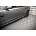 Maxton Design difuzory pod boční prahy pro Jaguar XF Mk2 /R-Sport, černý lesklý plast ABS