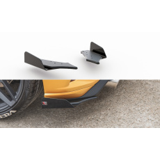 Maxton Design "Racing durability" difuzory pod zad. nárazník s křidélky pro Ford Focus ST Mk4, plast ABS bez povrchové úpravy, s červenou linkou