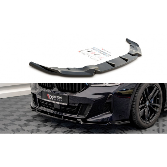 Maxton Design spoiler pod přední nárazník pro BMW řada 6 GT G32, černý lesklý plast ABS