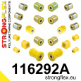 116292A: Strongflex Sada silentbloků zadního zavěšení varianta SPORT