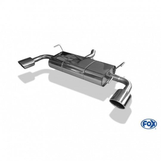 Fox Sportauspuff koncový tlumič výfuku s koncovkou 115x85 Typ 32 na obou stranách pro Subaru Impreza GR 2009- s motorem 1.5, 2.0