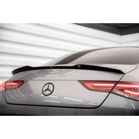 Maxton Design prodloužení spoileru pro Mercedes CLA C118/AMG 35, C118/AMG 45, C118/AMG-Line, černý lesklý plast ABS, Coupe