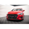 Maxton Design "Street Pro" spoiler pod přední nárazník pro Audi A3 8Y, plast ABS bez povrchové úpravy, s červenou linkou