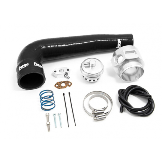 Forge Motorsport BOV ventil pro Seat Leon Mk2 2009-2012, barva hadice: černá, barva ventilu: stříbrná Forge Motorsport BOV ventil pro Seat Leon Mk2 2009-2012, barva hadice: černá, barva ventilu: stříbrná