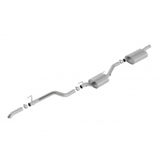 Borla Cat-Back výfukový systém "Touring" pro Jeep Gladiator 3,6l V6 (4WD) 4-dvéř. r.v. od 2020, typ koncovek: chromové