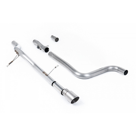 Milltek Sport výfukový systém OPF/GPF Back bez rezonátoru (hlasitější) pro Ford Fiesta Mk8 1.0T EcoBoost ST-Line 3/5-dvéř. (155ps Hybrid s OPF/GPF) 2020-2024, koncovka: modrý titan GT-90