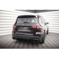 Maxton Design vložka zadního nárazníku pro Mercedes GLB X247 GLB 35 AMG, černý lesklý plast ABS