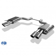 Fox Sportauspuff s koncovkou 2x88x74 typ 32 na obou stranách (S8 look) pro Audi A8 4E s motorem 3.7, 4.2