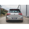Maxton Design "Racing durability" boční difuzory pod zadní nárazník ver.1 pro Volkswagen Golf GTI Mk7, plast ABS bez povrchové úpravy, s černou a červenou linkou