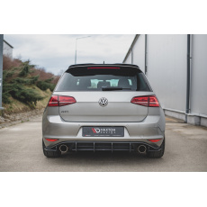 Maxton Design "Racing durability" boční difuzory pod zadní nárazník ver.1 pro Volkswagen Golf GTI Mk7, plast ABS bez povrchové úpravy, s černou a červenou linkou