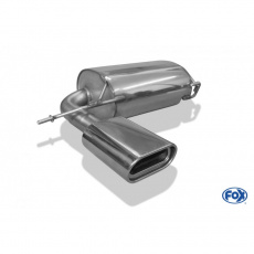 Fox Sportauspuff koncový tlumič výfuku s koncovkou 160x80 Typ 53 pro Audi Q3 Benzin 2007- s motorem 2.0 TFSI