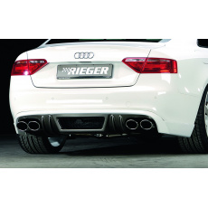 Rieger spoiler pod zadní nárazník pro Audi A5 B8, B81 kabriolet, kupé před faceliftem r.v. 06/07-07/11, plast ABS s povrchovou úpravou Carbon-Look, pro dvojité koncovky na obou stranách 4x115x85 mm Rieger spoiler pod zadní nárazník pro Audi A5 B8, B81 kabriolet, kupé před faceliftem r.v. 06/07-07/11, plast ABS s povrchovou úpravou Carbon-Look, pro dvojité koncovky na obou stranách 4x115x85 mm