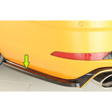 Rieger spoiler pod zadní nárazník na levé straně pro Seat Leon Cupra 5F 5-dvéř. (ST/Combi) r.v. 01/17-, plast ABS lakovaný do černé lesklé barvy