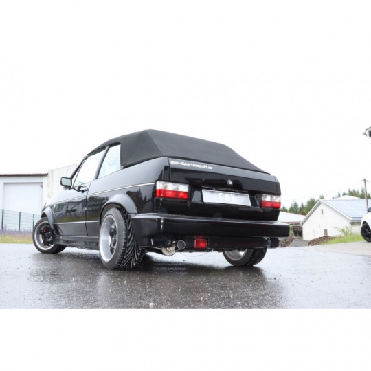 Fox Sportauspuff koncový tlumič výfuku s koncovkou 1x63,5 Typ 10 vyvedená vlevo pro Volkswagen Golf I s motorem 1.8