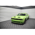 Maxton Design spoiler pod přední nárazník pro Dodge Challenger MK3 SRT Hellcat Widebody, černý lesklý plast ABS