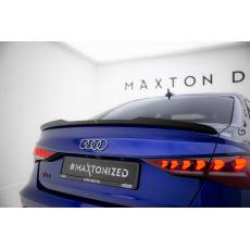 Maxton Design prodloužení spoileru pro Audi A3 8Y, černý lesklý plast ABS, Sedan vč. S-Line Maxton Design prodloužení spoileru pro Audi A3 8Y, černý lesklý plast ABS, Sedan vč. S-Line
