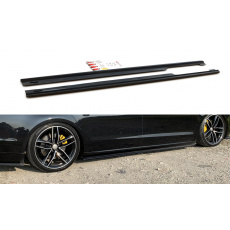 Maxton Design difuzory pod boční prahy pro Audi A8 D4, černý lesklý plast ABS, Long Maxton Design difuzory pod boční prahy pro Audi A8 D4, černý lesklý plast ABS, Long