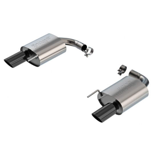 Borla koncový díl Axle-back "S-Type" pro Ford Mustang 2.3l 4Cyl. EcoBoost, automat, RWD, bez aktivního výfuk. ventilu, r.v. 2024-2025, typ koncovek: černé