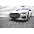 Maxton Design spoiler pod přední nárazník ver.2 pro Audi A7 C8, černý lesklý plast ABS
