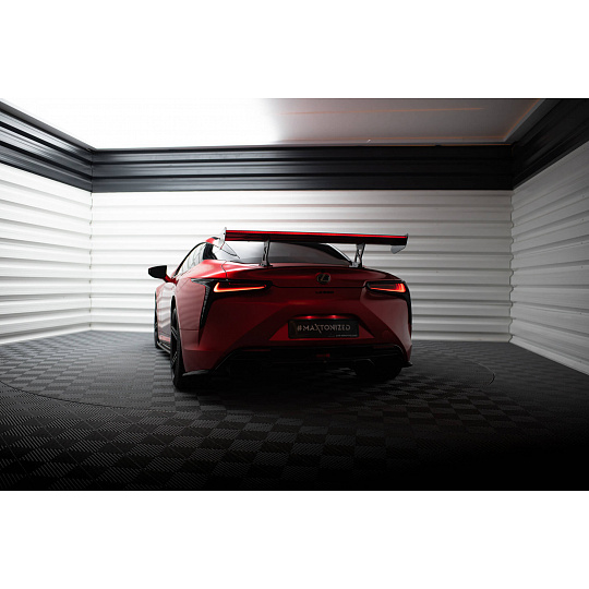 Maxton Design zadní křídlo s úzce rozkročenými držáky a LED světlem pro Lexus LC, pravý karbon Maxton Design zadní křídlo s úzce rozkročenými držáky a LED světlem pro Lexus LC, pravý karbon