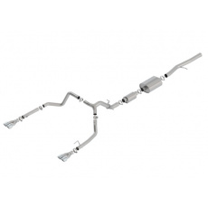 Borla Cat-Back výfukový systém "S-Type" pro GMC Sierra 1500 6,2l V8, s aut. převodovkou, 2WD/AWD, EC/SB, CC/SHB, 147" WB, r.v. 2019-2020, chromové koncovky