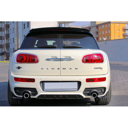 Maxton Design vložka zadního nárazníku pro Mini Clubman S Mk2 JCW, černý lesklý plast ABS