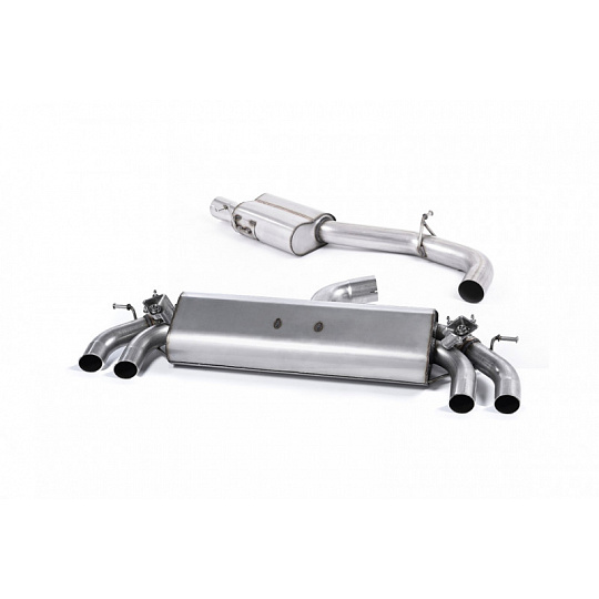 Milltek Sport homologovaný výfuk cat-back GPF/OPF Back - s rezonátorem pro Seat Ateca Cupra 300 4Drive (s GPF/OPF) vč. Facelift 2019-2024, GT-100 leštěné koncovky