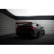 Maxton Design zadní křídlo s široce rozkročenými držáky a LED světlem pro BMW M4 G82, G82 Facelift, materiál pravý karbon Maxton Design zadní křídlo s široce rozkročenými držáky a LED světlem pro BMW M4 G82, G82 Facelift, materiál pravý karbon
