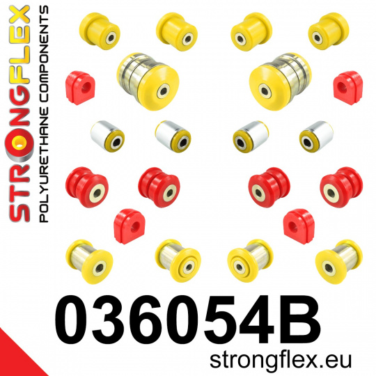 036054B: Strongflex Sada silentbloků zavěšení 036054B: Strongflex Sada silentbloků zavěšení