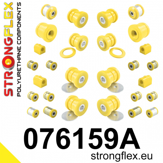076159A: Strongflex Kompletní sada silentbloků pro zavěšení varianta SPORT