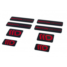 Maxton Design sada 3D samolepek 8 ks, barva: černá / červená