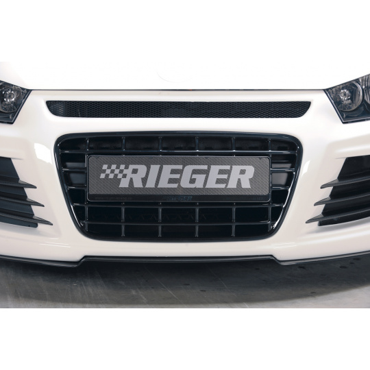 Rieger maska chladiče lesklá černá pro Volkswagen Scirocco 3 13 2-dvéř. před faceliftem, plast ABS lakovaný do černé lesklé barvy