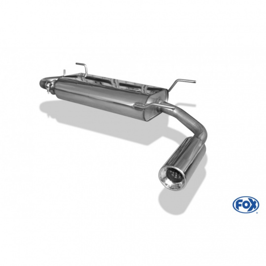 Fox Sportauspuff koncový tlumič výfuku s koncovkou 1x90 Typ 13 pro Mazda MX5 NB s motorem 1.6, 1.8