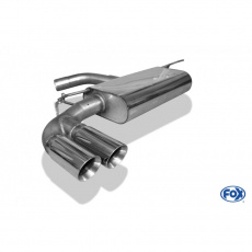 Fox Sportauspuff koncový tlumič výfuku s koncovkou 2x80 Typ 25 pro Seat Leon 5F 2012- s motorem 1.2, 1.4, 1.6 TDI, 2.0 TDI, s pevnou ZN