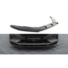 Maxton Design spoiler pod přední nárazník pro Ford Puma ST-Line, černý lesklý plast ABS