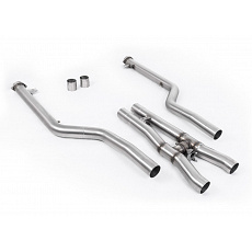 Milltek Sport náhrada GPF/OPF DPF-Back pro BMW řada 8 M8/M8 Competition 4.4l V8 Twin Turbo F93 Gran Coupe facelift (s OPF/GPF) 2021-2024, pasuje na OE svody a OE filtr pevných částic (pouze pro přírubové připojení)