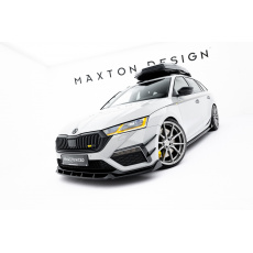 Maxton Design spoiler pod přední nárazník v.5 pro Škoda Octavia RS Mk4, černý lesklý plast ABS, Liftback / Combi Maxton Design spoiler pod přední nárazník v.5 pro Škoda Octavia RS Mk4, černý lesklý plast ABS, Liftback / Combi