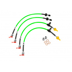 Forge Motorsport sada opletených brzdových hadic pro Toyota Supra Mk5 (A90), barva potahu: zelená Forge Motorsport sada opletených brzdových hadic pro Toyota Supra Mk5 (A90), barva potahu: zelená