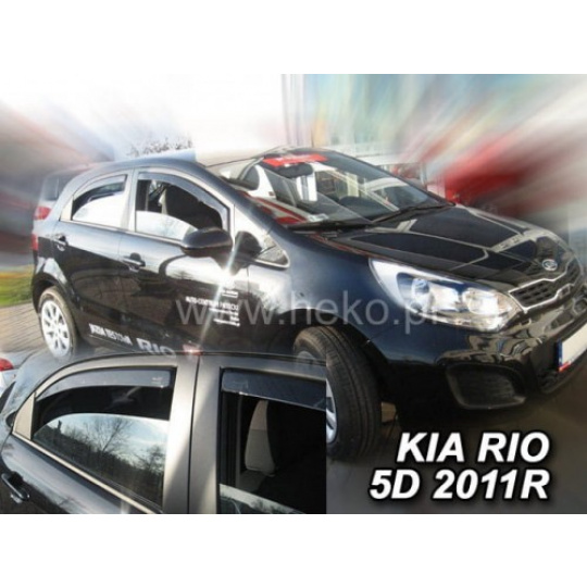 HEKO ofuky oken Kia Rio 5dv (2011-2017) přední +zadní