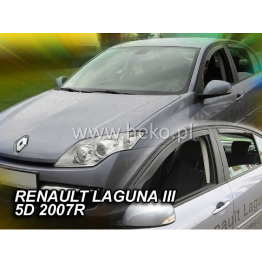 HEKO ofuky oken Renault Laguna III 5dv (2007-2015) přední + zadní