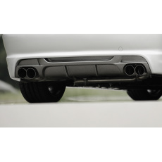 Rieger vložka zadního nárazníku pro BMW řada 3 E46 kabriolet, kupé, sedan vč. faceliftu, plast ABS s povrchovou úpravou Carbon-Look