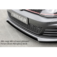 Rieger lipa pod přední nárazník Rieger pro Volkswagen Golf 7 GTD, GTI 3-dvéř., 5-dvéř. před faceliftem, 04/13-12/16, 06/13-12/16, plast ABS s povrchovou úpravou Carbon-Look