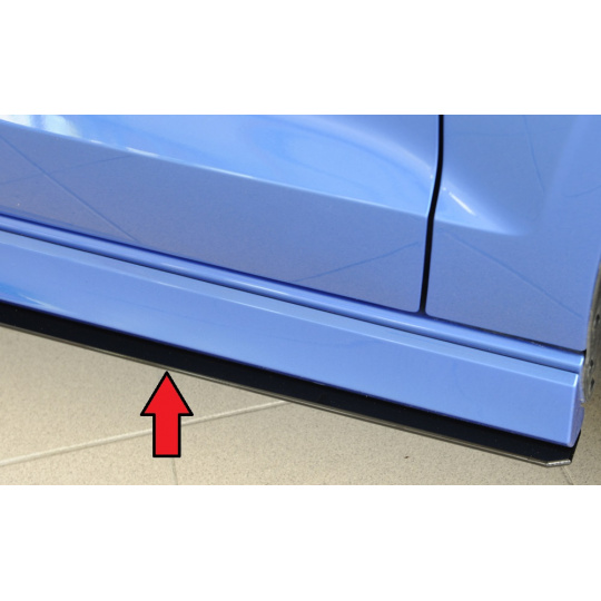 Rieger spoiler pod boční práh mont. strana pravá pro Audi A3 S3 8V 3-dvéř. (convertible 8V7) vč. faceliftu, r.v. 05/13-08/16, 09/16-, plast ABS bez povrchové úpravy