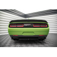 Maxton Design středový spoiler pod zadní nárazník pro Dodge Challenger MK3 SRT Hellcat Widebody, černý lesklý plast ABS