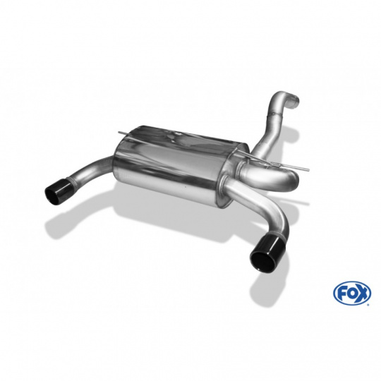 Fox Sportauspuff koncový tlumič výfuku s koncovkou 1x80 Typ 12 černá na obou stranách pro BMW řada 3 F30, F31 2013- s motorem 2.0 Fox Sportauspuff koncový tlumič výfuku s koncovkou 1x80 Typ 12 černá na obou stranách pro BMW řada 3 F30, F31 2013- s motorem 2.0