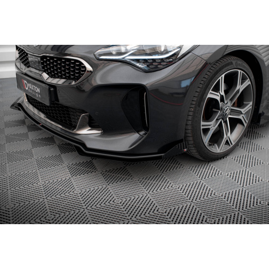 Maxton Design rohové spoilery pod přední nárazník pro Kia Stinger GT, GT-Line, plast ABS bez povrchové úpravy