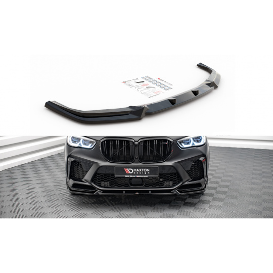 Maxton Design spoiler pod přední nárazník pro BMW X5M G05, černý lesklý plast ABS